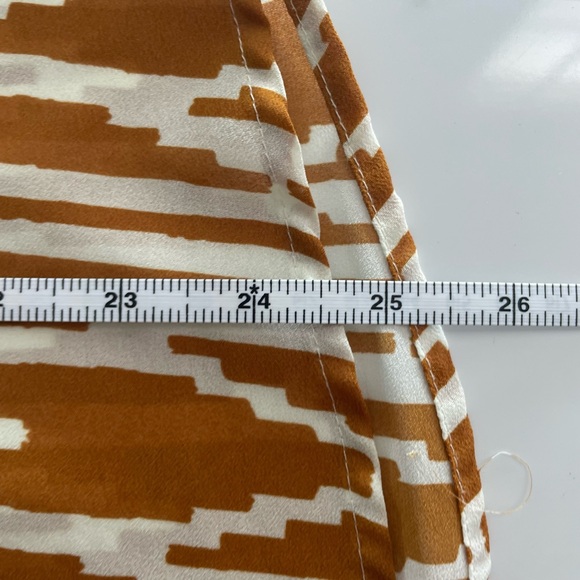 Anthropologie Maeve Multi Patterned Sheer Notch Neck Blouse - Picture 6 of 7